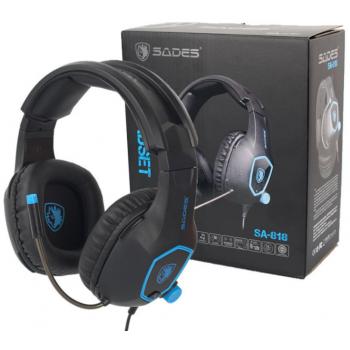 SADES Wired Gaming Headsets (Adjustable Microphone // Volume Control // 1-Jack 3.5mm) [SA-818]